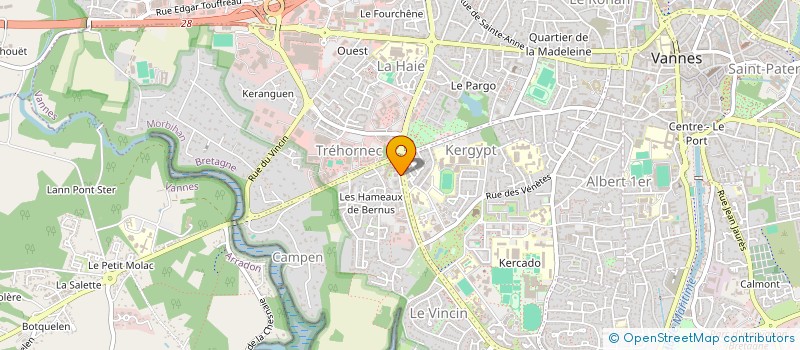 localisation de l'entreprise CHAMBRE DU MORBIHAN FNAIM à VANNES