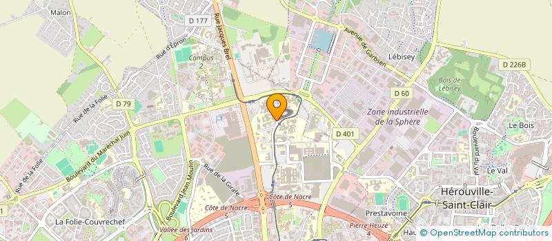 localisation de l'entreprise CHAMBRE EQUIPEMENT ELECTRIQUE CALVADOS à CAEN
