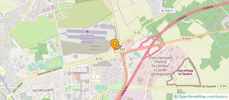 localisation de l'entreprise CHAMBRE EXPERTS COMPTABLES EURE & LOIR à CHARTRES