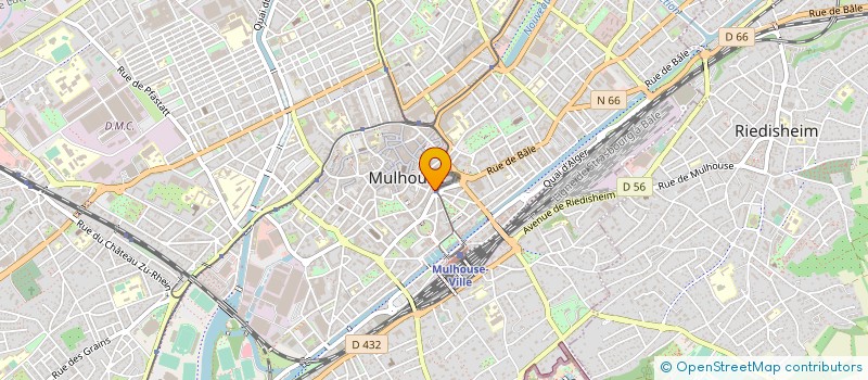 localisation de l'entreprise CHAMBRE FNAIM(FEDERATION NATIONALE DE L'IMMOBILIER)DE L'IMMOBILIER DU HAUT-RHIN  BRUNSTATT-DIDENHEIM