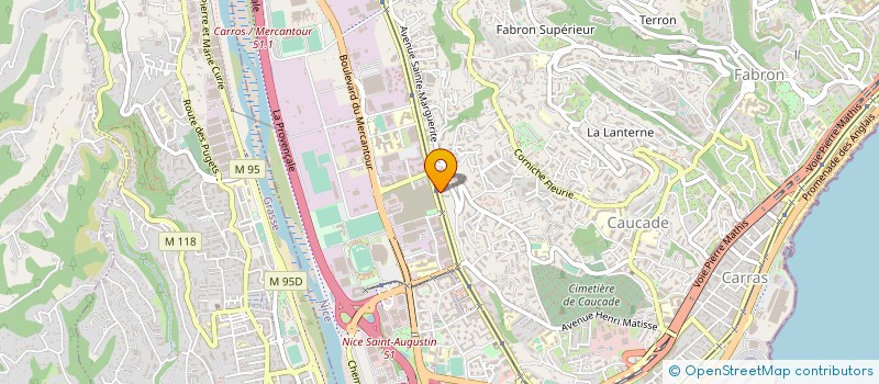 localisation de l'entreprise CHAMBRE FNAIM IMMOBILIER ALPES MARITIMES à NICE