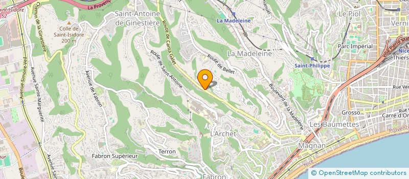 localisation de l'entreprise CHAMBRE FUNERAIRE CANTA GALET à NICE