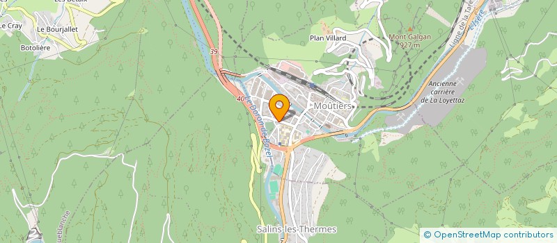 localisation de l'entreprise CHAMBRE FUNERAIRE DE SAVOY  MOUTIERS