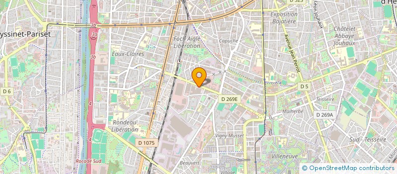 localisation de l'entreprise CHAMBRE INDUST HOTELIERE ISERE à GRENOBLE