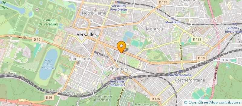 localisation de l'entreprise CHAMBRE INTERDEPARTEMENTALE DES NOTAIRES DE L'OUEST PARISIEN à VERSAILLES