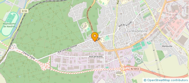 localisation de l'entreprise CHAMBRE NATIONALE DE L ARTISANAT DES TRAVAUX PUBLICS DES PAYSAGISTES à EVREUX