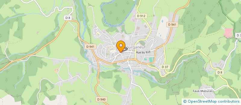 localisation de l'entreprise CHAMBRE PROF AGENTS GENER ASSUR CREUSE  BOURGANEUF