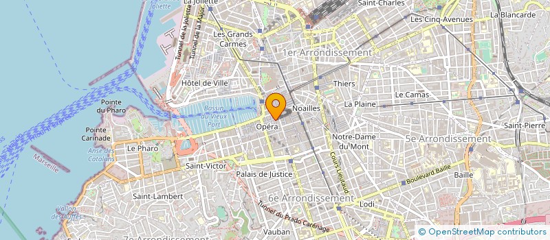 localisation de l'entreprise CHAMBRE PROF AGTS COMMERC PACA LANG ROUS à MARSEILLE