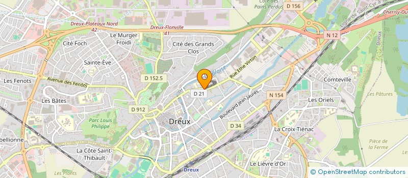 localisation de l'entreprise CHAMBRE PROFESSIONNELLE DES AGENTS GENERAUX D ASSURANCE D EURE ET LOIR à DREUX