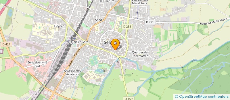 localisation de l'entreprise CHAMBRE PROFESSIONNELLE DES AGENTS GENERAUX D ASSURANCES ALSACE  SELESTAT