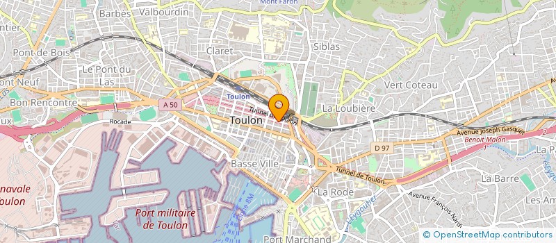 localisation de l'entreprise CHAMBRE REGION PROFES IMMOBIL à TOULON