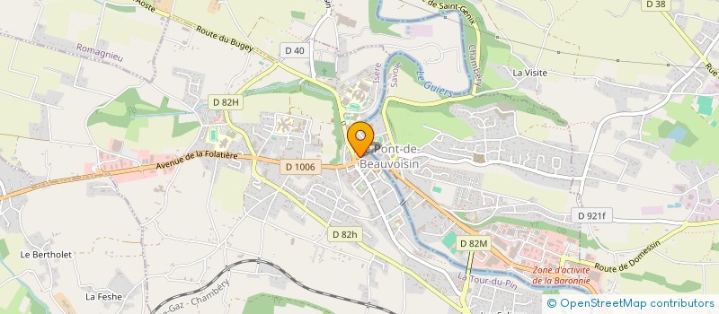 localisation de l'entreprise CHAMBRE REGIONALE AGEA AUVERGNE RHONE ALPES  LE PONT-DE-BEAUVOISIN