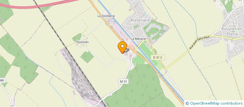 localisation de l'entreprise CHAMBRE REGIONALE D'AGRICULTURE DE BOURGOGNE-FRANCHE-COMTE  BRETENIERE