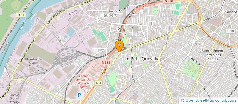 localisation de l'entreprise CHAMBRE REGIONALE DE L'ECONOMIE SOCIALE ET SOLIDAIRE DE NORMANDIE  LE PETIT-QUEVILLY