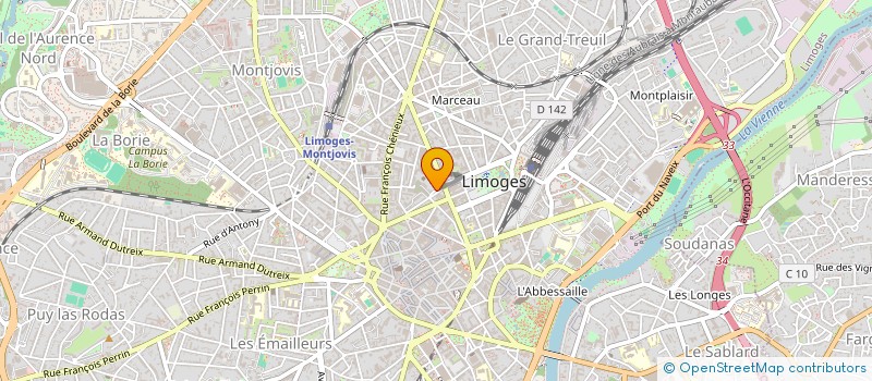 localisation de l'entreprise CHAMBRE REGIONALE DE L ECONOMIE SOCIALE ET SOLIDAIRE DU LIMOUSIN à LIMOGES