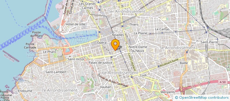 localisation de l'entreprise CHAMBRE REGIONALE DE L ' ECONOMIE SOCIALE ET SOLIDAIRE PACA ( CRESS PACA ) à MARSEILLE