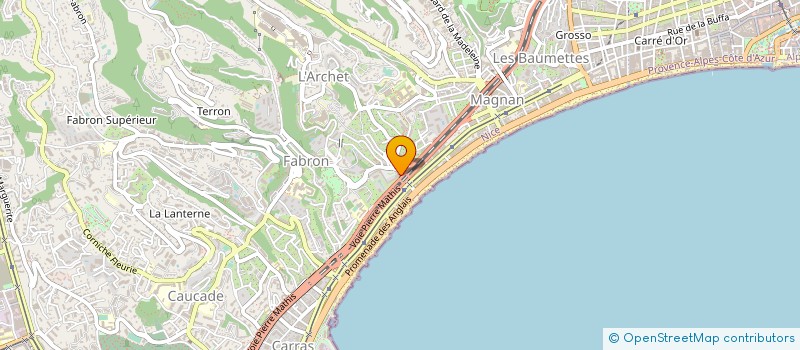 localisation de l'entreprise CHAMBRE REGIONALE PROFES IMMOBIL à NICE