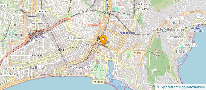 localisation de l'entreprise CHAMBRE SYND ADMINIST DE BIENS à NICE