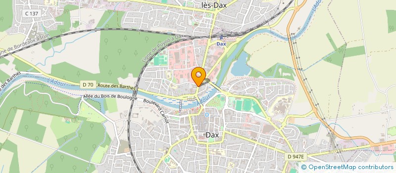 localisation de l'entreprise CHAMBRE SYND ARTIS COIFFEURS à DAX