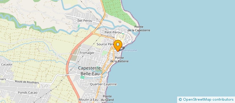 localisation de l'entreprise CHAMBRE SYND ARTISANS AUTOMOB REGION GPE à CAPESTERRE-BELLE-EAU
