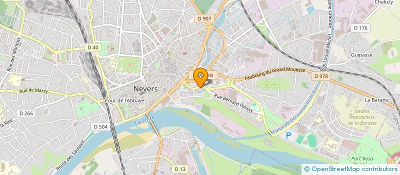 localisation de l'entreprise CHAMBRE SYND ARTISANS BATIMENT DE NIEVRE à NEVERS