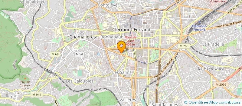 localisation de l'entreprise CHAMBRE SYND DEBITANTS TABAC PUY DE DOME  CLERMONT-FERRAND