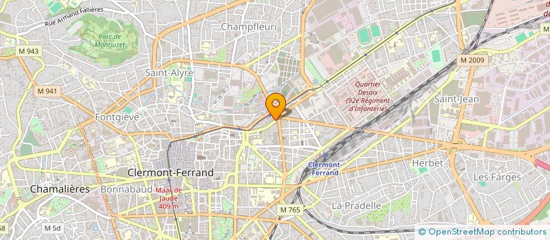 localisation de l'entreprise CHAMBRE SYND DES FLEURISTES  CLERMONT-FERRAND