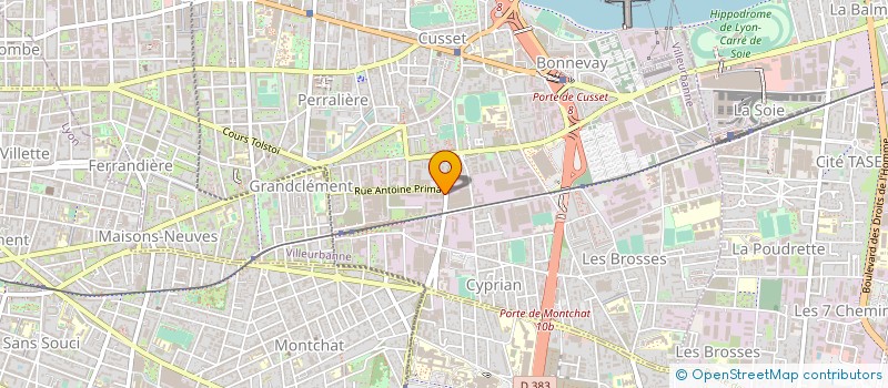 localisation de l'entreprise CHAMBRE SYND DIRECTEURS CINEMA LYON  VILLEURBANNE