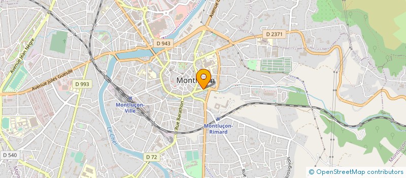localisation de l'entreprise CHAMBRE SYND HOTELIERS RESTAUR à MONTLUCON