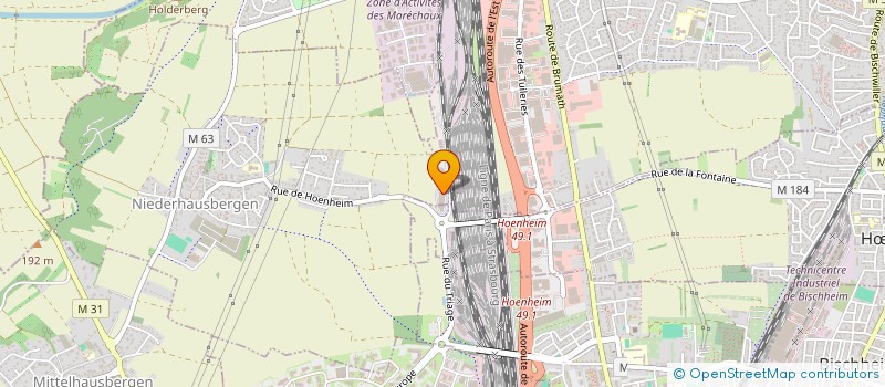 localisation de l'entreprise CHAMBRE SYND INDUSTRIE DU BOIS  NIEDERHAUSBERGEN