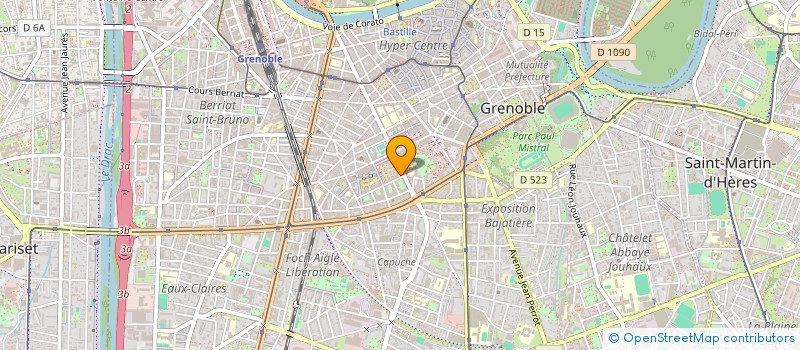 localisation de l'entreprise CHAMBRE SYND ISERE AGENT IMMO FNAIM.38  GRENOBLE