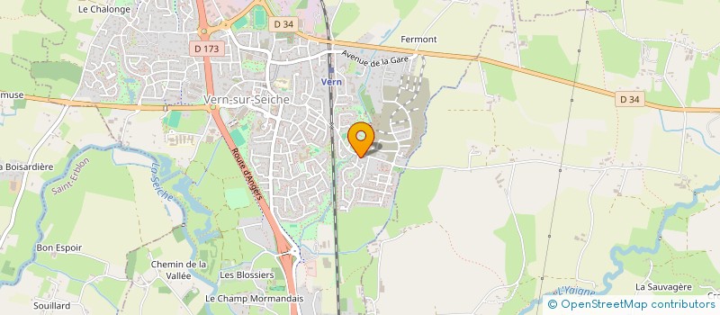localisation de l'entreprise CHAMBRE SYND MAITRES IMPRIMEURS I ET V  VERN-SUR-SEICHE