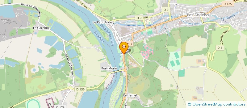 localisation de l'entreprise CHAMBRE SYND MEUNERIE L EURE  LES ANDELYS