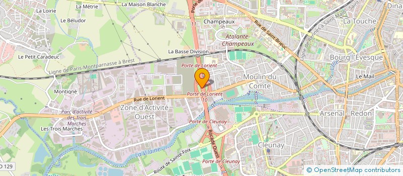 localisation de l'entreprise CHAMBRE SYND PATRONALE CHARCUT à RENNES