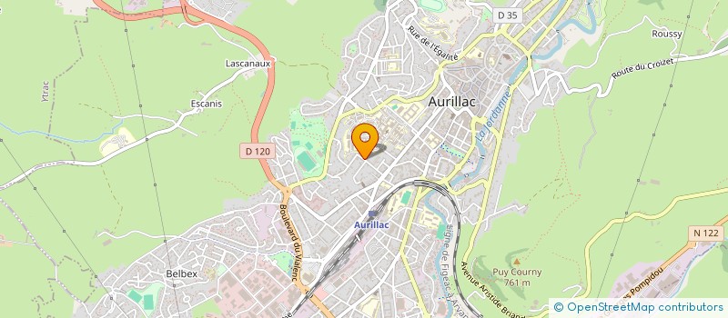 localisation de l'entreprise CHAMBRE SYND PATRONS BOULANGER à AURILLAC