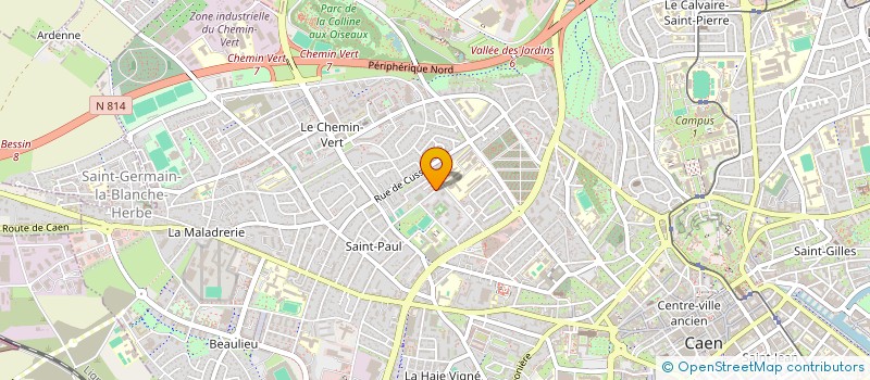 localisation de l'entreprise CHAMBRE SYND PHARMACIENS CALV à CAEN