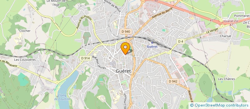 localisation de l'entreprise CHAMBRE SYND PROPRIETAIRES DE LA CREUSE à GUERET