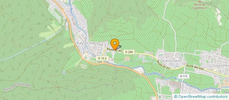 localisation de l'entreprise CHAMBRE SYND REG AGENTS VOYAGES REG EST  KAYSERSBERG VIGNOBLE