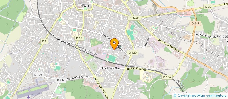 localisation de l'entreprise CHAMBRE SYND VINS SPIRITUEUX  DAX