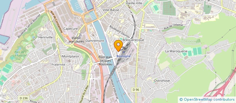 localisation de l'entreprise CHAMBRE SYNDIC BATIMENT ET T P à BOULOGNE-SUR-MER