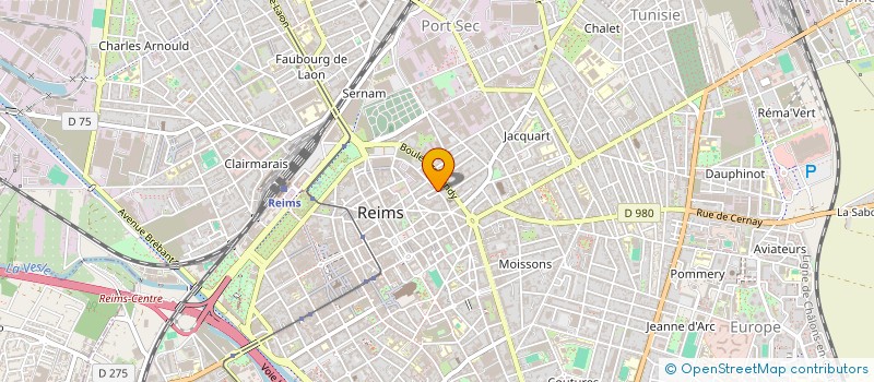 localisation de l'entreprise CHAMBRE SYNDIC ENTREPRISE BATIMENT MARNE  REIMS