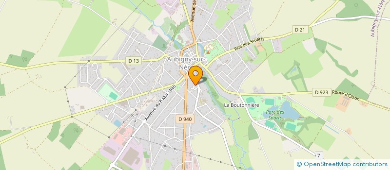 localisation de l'entreprise CHAMBRE SYNDIC NEGOC MATERIAUX  AUBIGNY-SUR-NERE