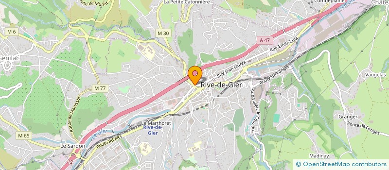 localisation de l'entreprise CHAMBRE SYNDIC PATRONS BOUCHER à RIVE-DE-GIER