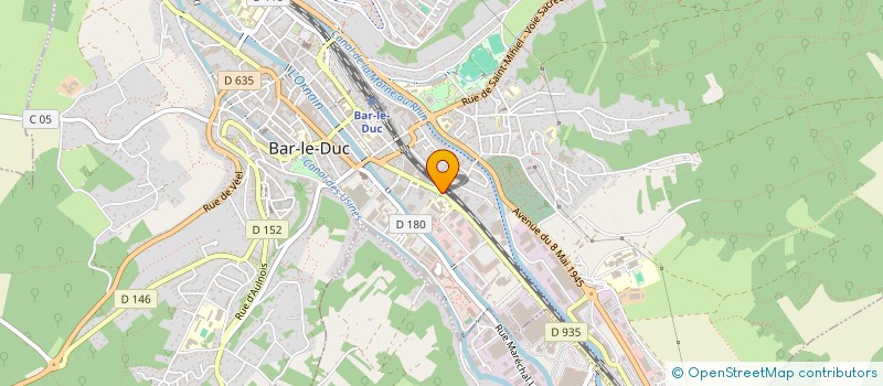 localisation de l'entreprise CHAMBRE SYNDIC TRANSPORTS ROUTIERS MEUSE à BAR-LE-DUC