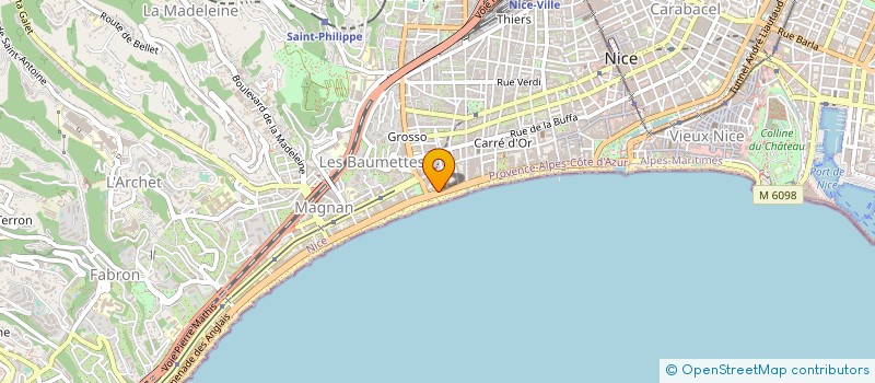 localisation de l'entreprise CHAMBRE SYNDICALE AGENT VOYAGE COTE AZUR à NICE