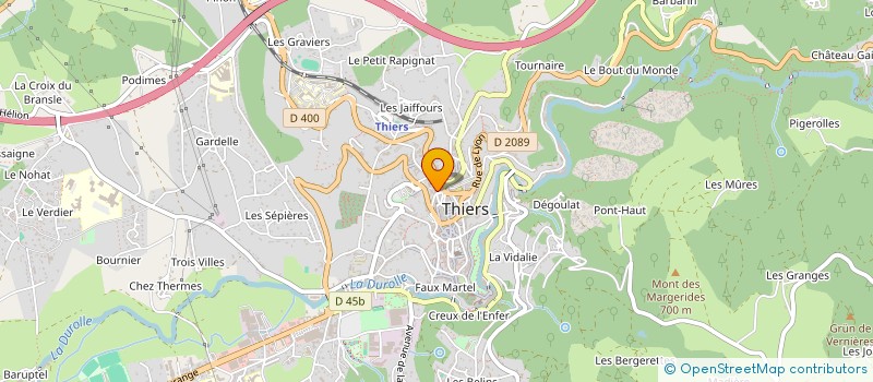 localisation de l'entreprise CHAMBRE SYNDICALE AGENTS D'ASSURANCES  THIERS