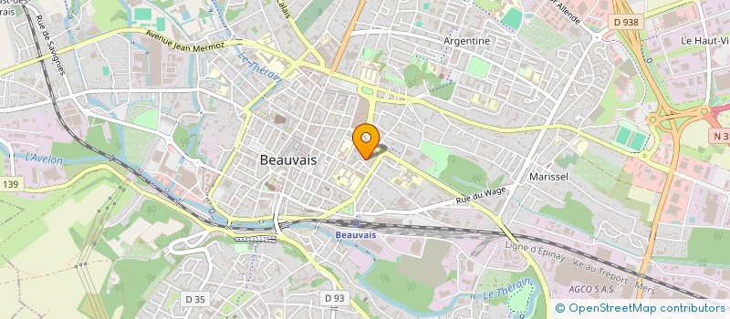 localisation de l'entreprise CHAMBRE SYNDICALE AMEUBLEMENT  BEAUVAIS