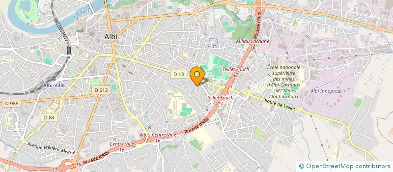 localisation de l'entreprise CHAMBRE SYNDICALE DE L'ARTISANAT DES TRAVAUX PUBLICS DES PAYSAGES ET DES ACTIVITES ANNEXES DU TARN à ALBI