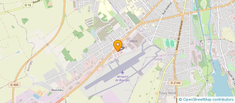 localisation de l'entreprise CHAMBRE SYNDICALE DE L'ARTISANAT DES TRAVAUX PUBLICS, DES PAYSAGISTES ET DES ACTIVITES ANNEXES DU CHER  BOURGES