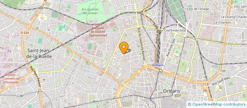 localisation de l'entreprise CHAMBRE SYNDICALE DE L ARTISANAT DES TRAVAUX PUBLICS DES PAYSAGISTES ET DES ACTIVITES ANNEXES DU LOIRET à ORLEANS